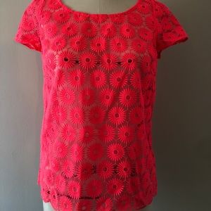 Lilly Pulitzer Neon Pinwheel Poppy Top